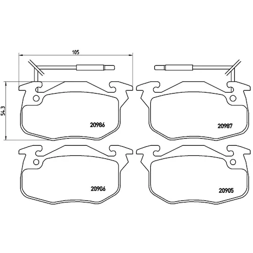 https://www.ankarayedek.com.tr, Balata Renault R.9 R.18 R.19 Clio Iıı Express Ön Balata Renault R.9 R.18 R.19 Clio Iıı Express Ön