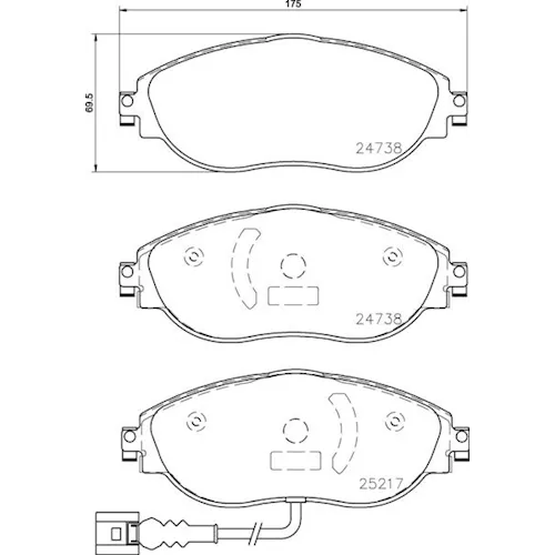 https://www.ankarayedek.com.tr, Balata Vw Golf Vıı (12 ) Passat Cc (08 ) Passat (10 ) Passat (14 ) Tiguan (16 ) Audi A3 (12 ) Seat Alhambra (710) (10 ) Leon (5F) (12 ) Ön  İkaz Kablolu Balata Vw Golf Vıı (12 ) Passat Cc (08 ) Ön