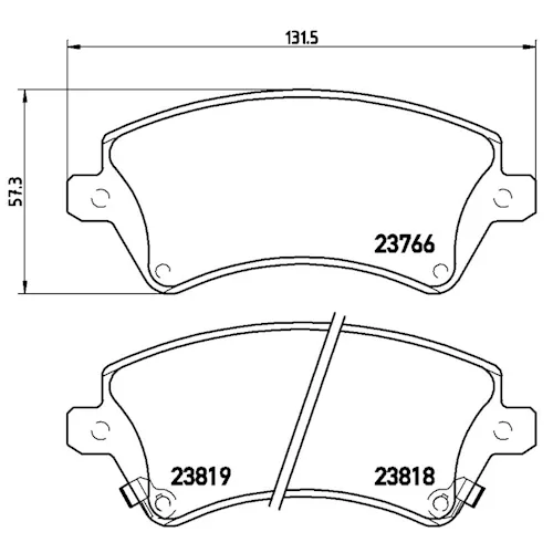 https://www.ankarayedek.com.tr, Balata Toyota Corolla Vvt İ (03 07)  Ön Balata Toyota Corolla Vvt İ (03 07)  Ön