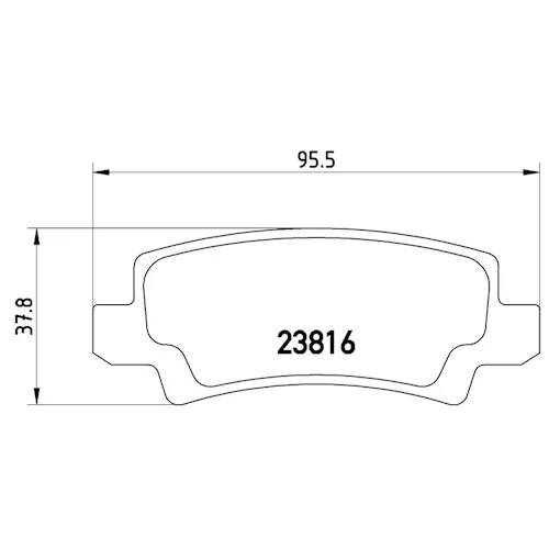 https://www.ankarayedek.com.tr, Balata Toyota Corolla Vvt İ (03 07)  Arka Balata Toyota Corolla Vvt İ (03 07)  Arka