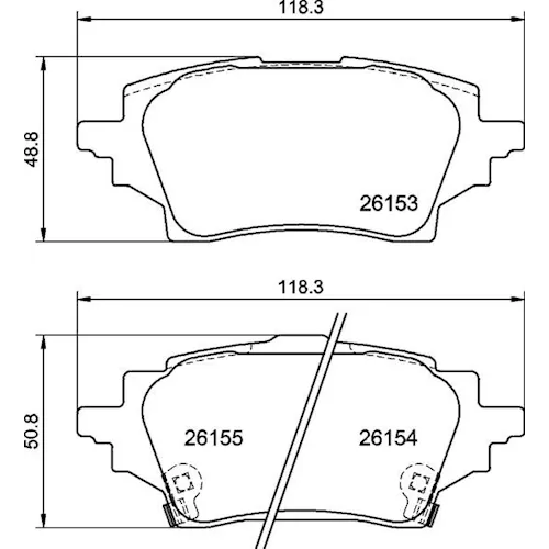 https://www.ankarayedek.com.tr, Balata Toyota Corolla (19 ) Arka Balata Toyota Corolla (19 ) Arka