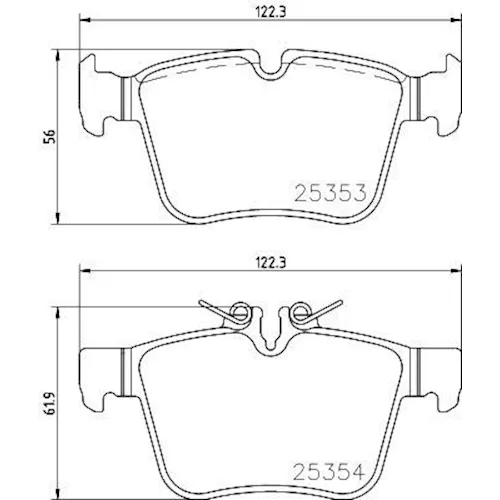 https://www.ankarayedek.com.tr, Balata Mercedes C Serisi (W205)(C205)(A205) C160 C Arka Balata Mercedes C Serisi (W205)(C205)(A205)Arka