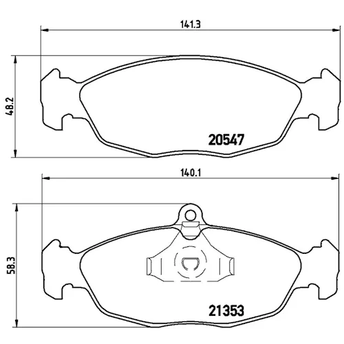 https://www.ankarayedek.com.tr, Balata Opel Astra F Corsa A Corsa B Vectra A Tigra (94 00) Combo (92 00)  Ön Balata Opel Astra F Corsa B Vectra A Tigra Ön