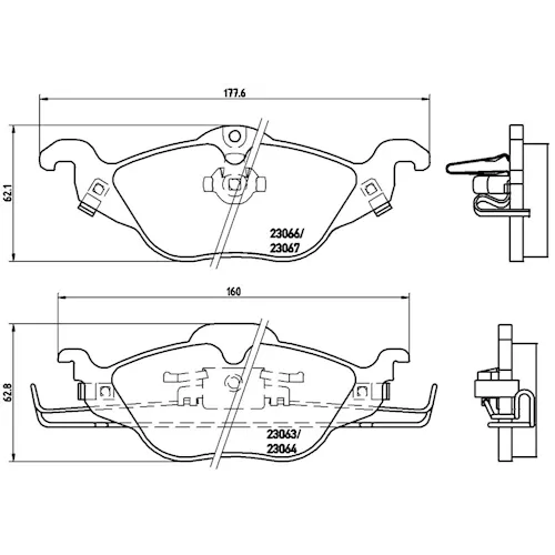 https://www.ankarayedek.com.tr, Balata Opel Astra F Astra G Zafira (98 05)  Ön Balata Opel Astra F Astra G Zafira (98 05)  Ön