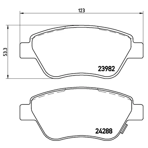 https://www.ankarayedek.com.tr, Balata Opel Corsa D 1.0,1.2,1.3 Cdtı,1.4 (07/2006 ) Ön Balata Opel Corsa D 1.0,1.2,1.3 ,1.4 (07/2006 Ön
