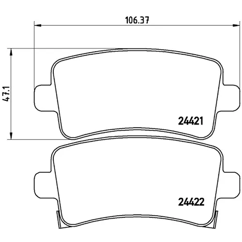 https://www.ankarayedek.com.tr, Balata Opel Insignia Insignia Sedan Sport Tourer (08 ) Arka Balata Opel Insignia Sedan Sport Tourer Arka