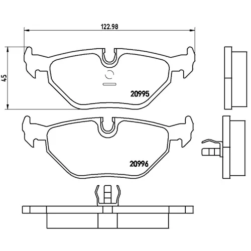 https://www.ankarayedek.com.tr, Balata Bmw E36 316 318 320 323 325 328 Z3 E32 E34 E36 M3 E34 M5 Arka Balata Bmw E36 316 318 320 323 325 328 E32 E34arka