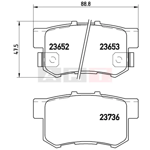 https://www.ankarayedek.com.tr, Balata Honda Accord Iv V Vı Vıı Civic V Vı Prelude Rover 600 620 Suzuki Sx4 (06 ) Swift Iıı (Sg) (06 ) Abs Arka Balata Honda Accord Iv V Vı Vıı Civic V Vı Arka