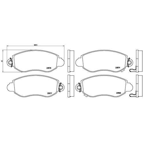 https://www.ankarayedek.com.tr, Balata Ford Transit V184 (00 06)  Ön Balata Ford Transit V184 (00 06)  Ön