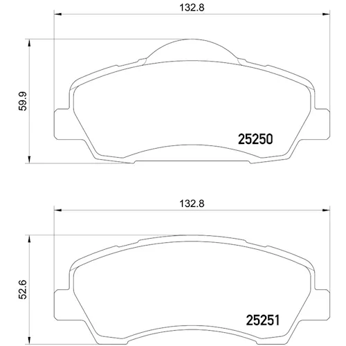 https://www.ankarayedek.com.tr, Balata Citroen C Elysee (12 ) C4 Cactus (14 ) Peugeot 301 (12 ) 308 Iı 308 Iı Sw (13 ) Fren Diski 266 Mm İçin  Ön Balata Citroen C Elysee (12 ) C4 Cactus (14 ) Ön
