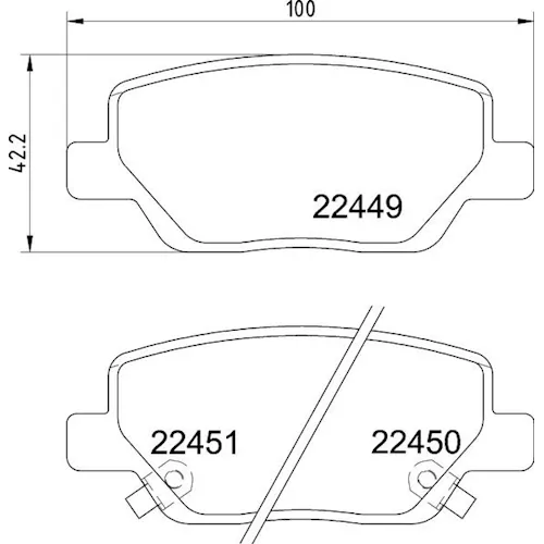 https://www.ankarayedek.com.tr, Balata Fiat Egea Sedan 356_; Egea Hatchback 357_; Egea Station Wagon 357_ 1.3D, 1.4, 1.6, 1.6D 10/2015 Arka Balata Fiat Egea Sedan 356 Egea Hatchback 357 Arka