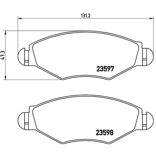 https://www.ankarayedek.com.tr, Balata Peugeot 206 Sw 1.4 07/2002 Ön Balata Peugeot 206 Sw 1.4 07/2002 Ön